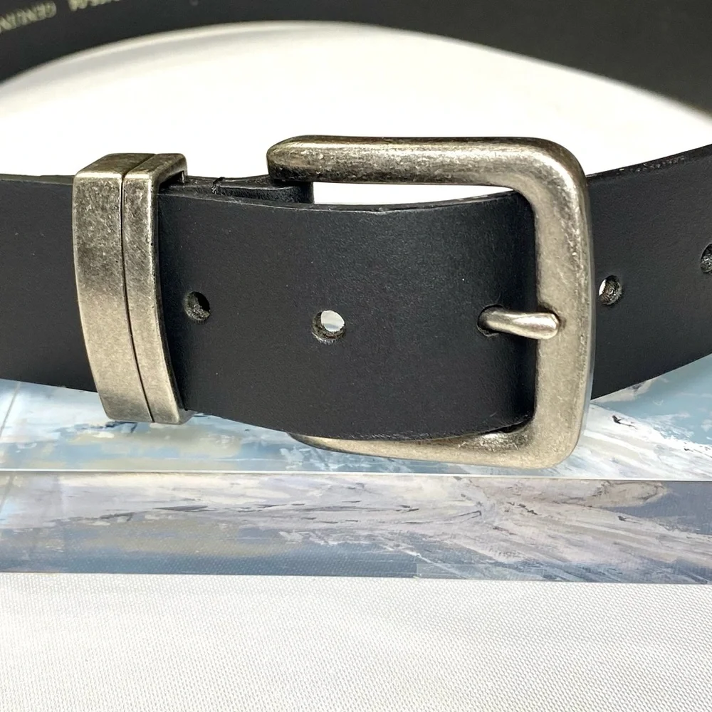 Genuine Leather Classic Black BElT 34